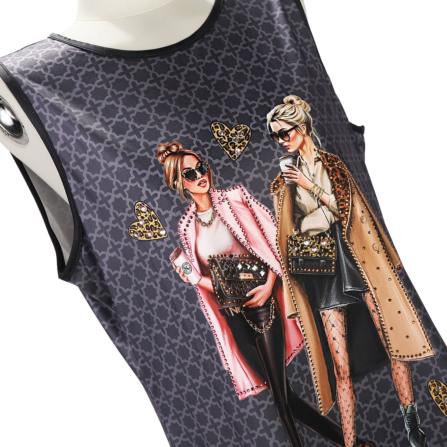 NICOLE LEE STRAP DRESS WITH SPARKLES (<tc>LADIES NIGHT OUT</tc>)