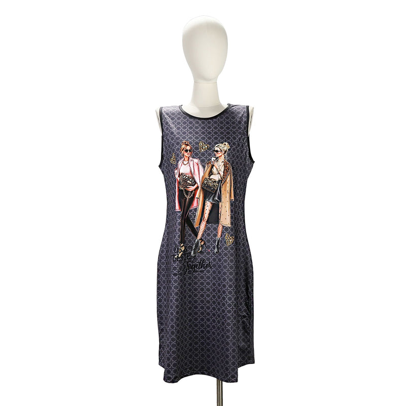 NICOLE LEE STRAPPY DRESS WITH SHINY (<tc>LADIES NIGHT OUT</tc>)