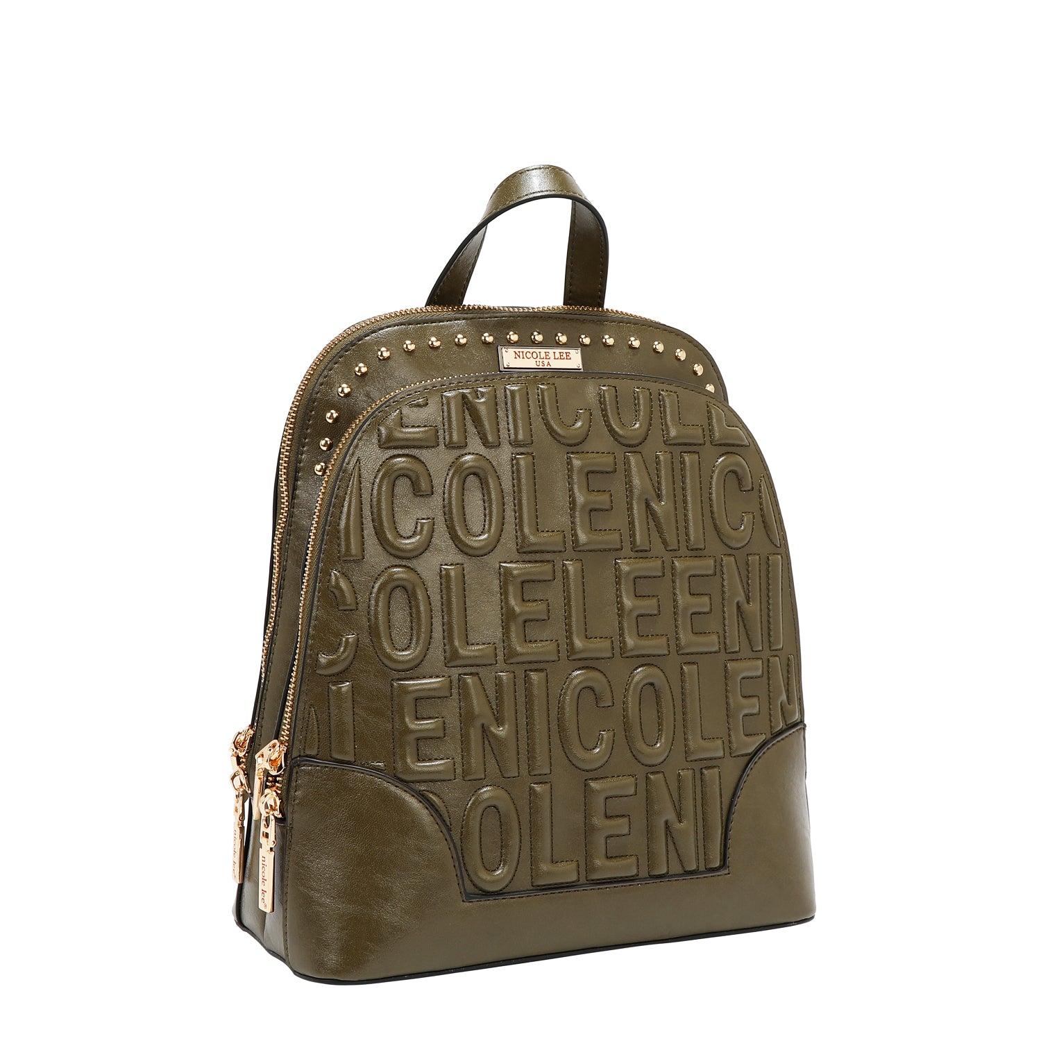 MOCHILA CON LOGOTIPO EN RELIEVE (OLIVA)