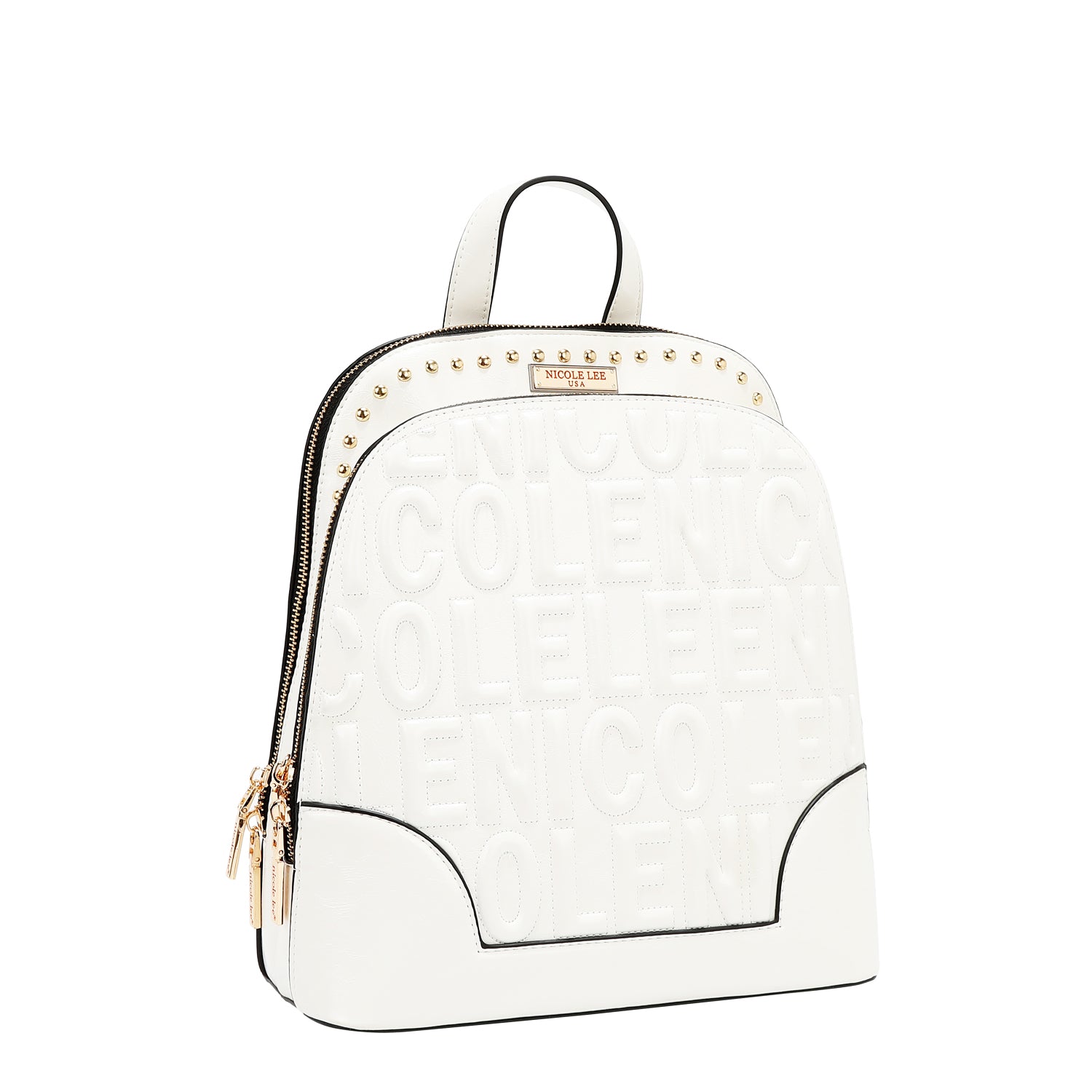 MOCHILA CON LOGOTIPO EN RELIEVE (BLANCO)