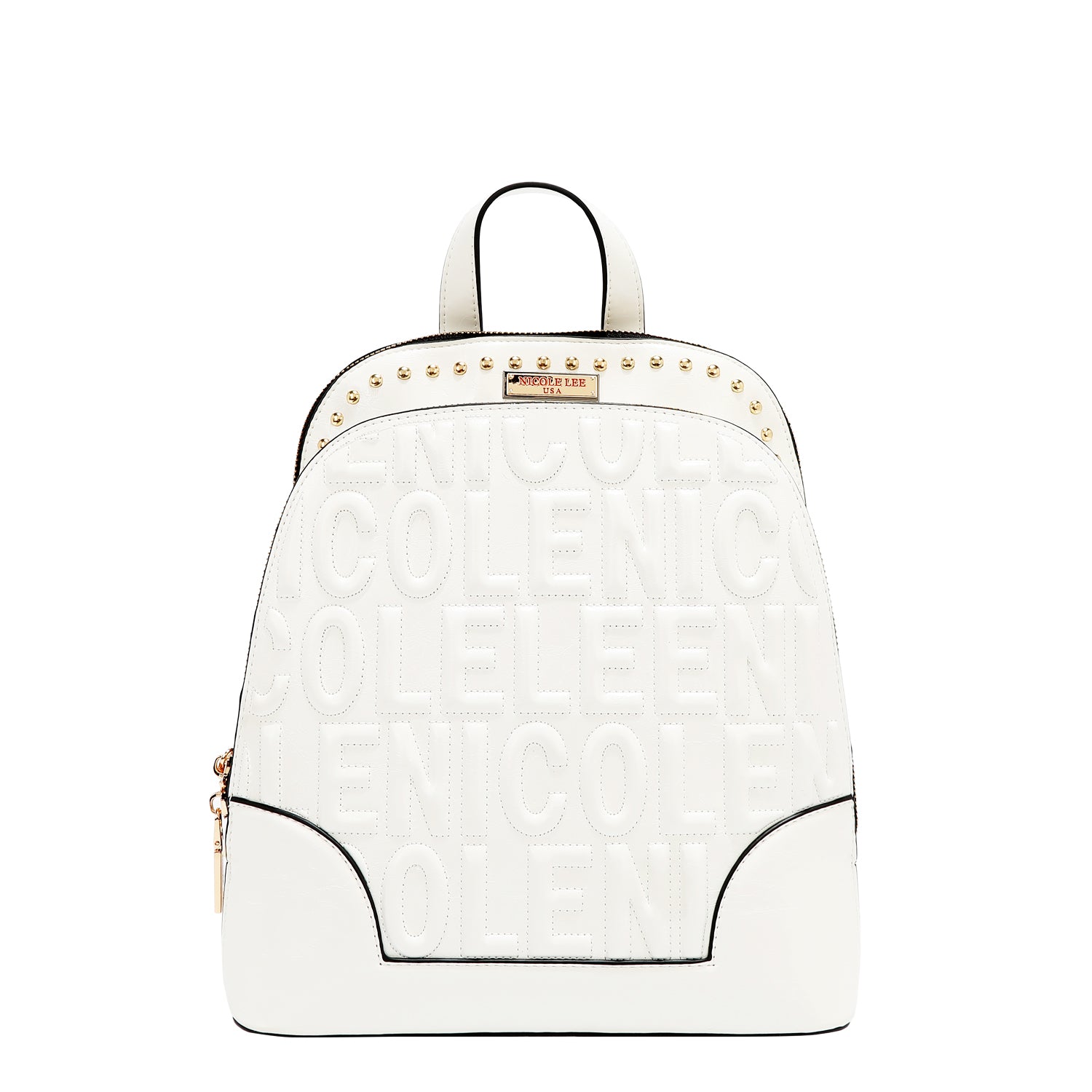 MOCHILA CON LOGOTIPO EN RELIEVE (BLANCO)