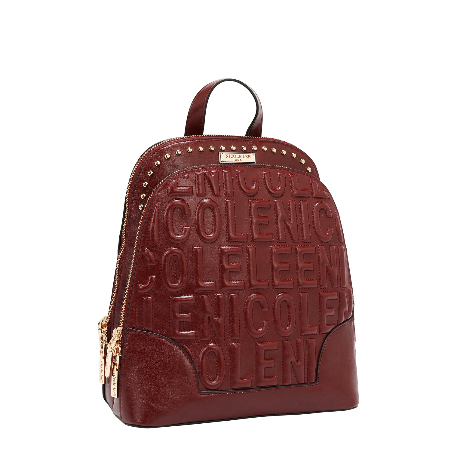 MOCHILA CON LOGOTIPO EN RELIEVE (VINO)