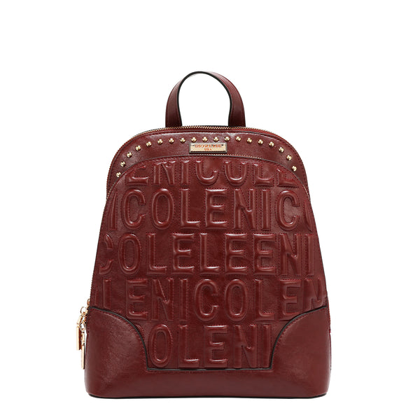 MOCHILA CON LOGOTIPO EN RELIEVE (VINO)