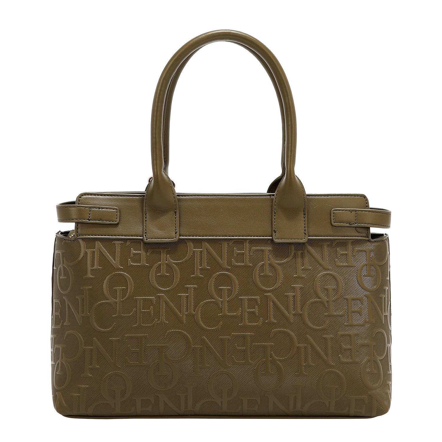 BOLSO SATCHEL ELEGANCE EN RELIEVE (OLIVA)