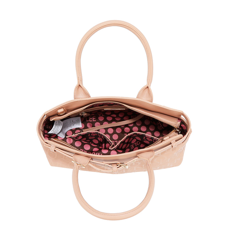 BOLSO SATCHEL ELEGANCE EN RELIEVE (ROJO)