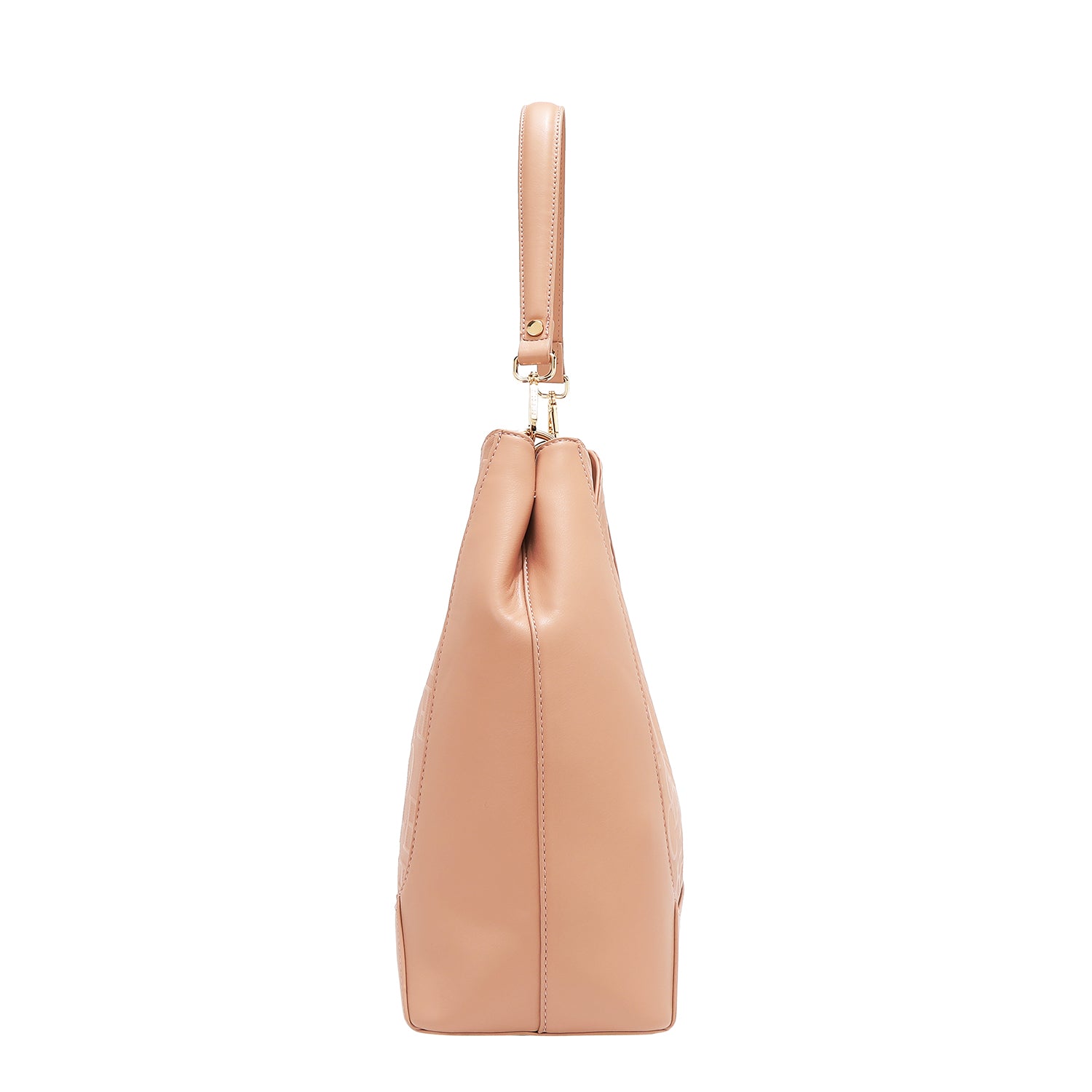BOLSO DE HOMBRO GRANDE ELEGANCIA EN RELIEVE (ROSA)