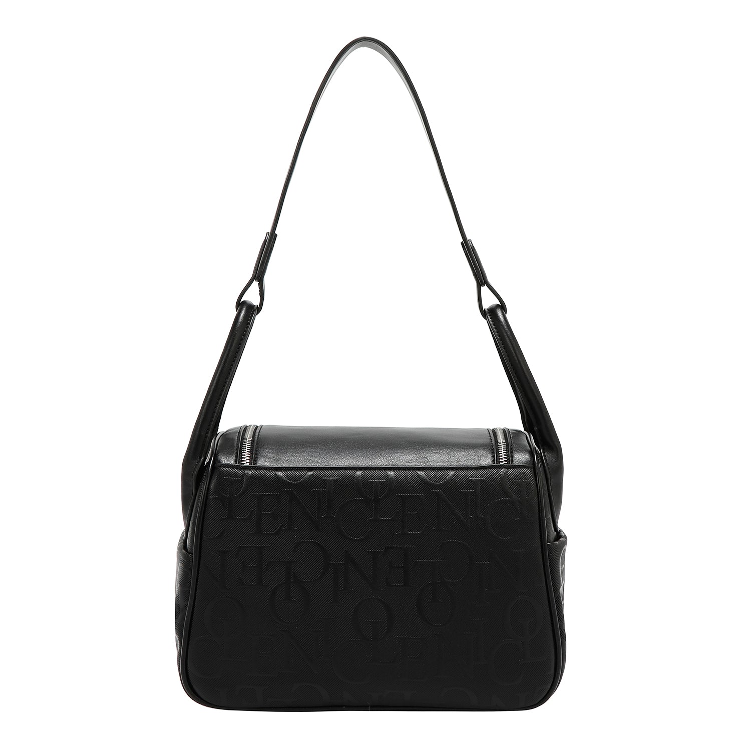 BOLSO DE HOMBRO ELEGANCIA EN RELIEVE (NEGRO)