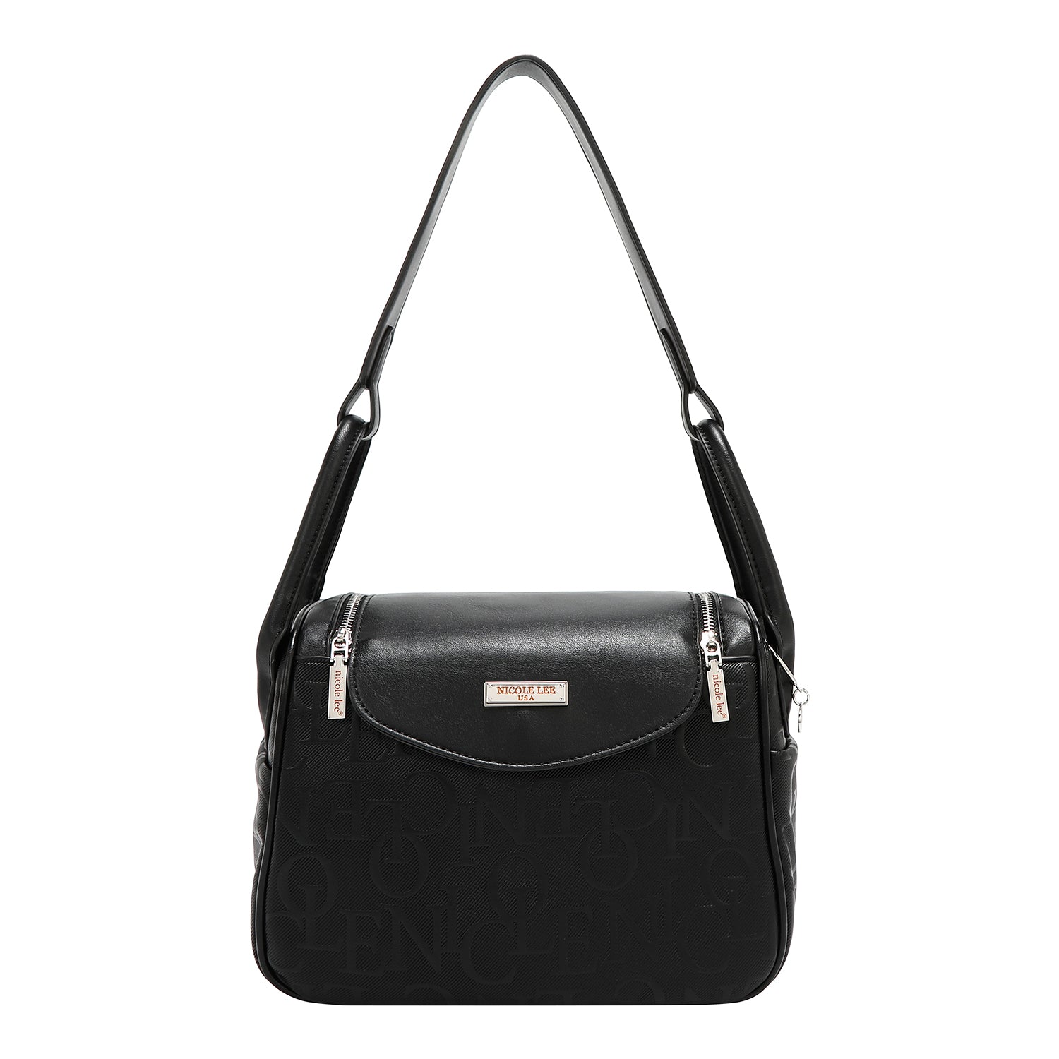 BOLSO DE HOMBRO ELEGANCIA EN RELIEVE (NEGRO)