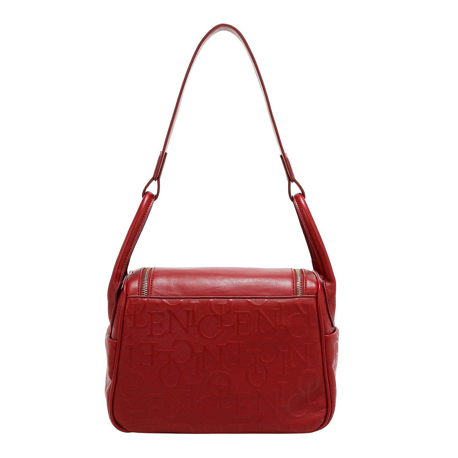 BOLSO DE HOMBRO ELEGANCIA EN RELIEVE (ROJO)