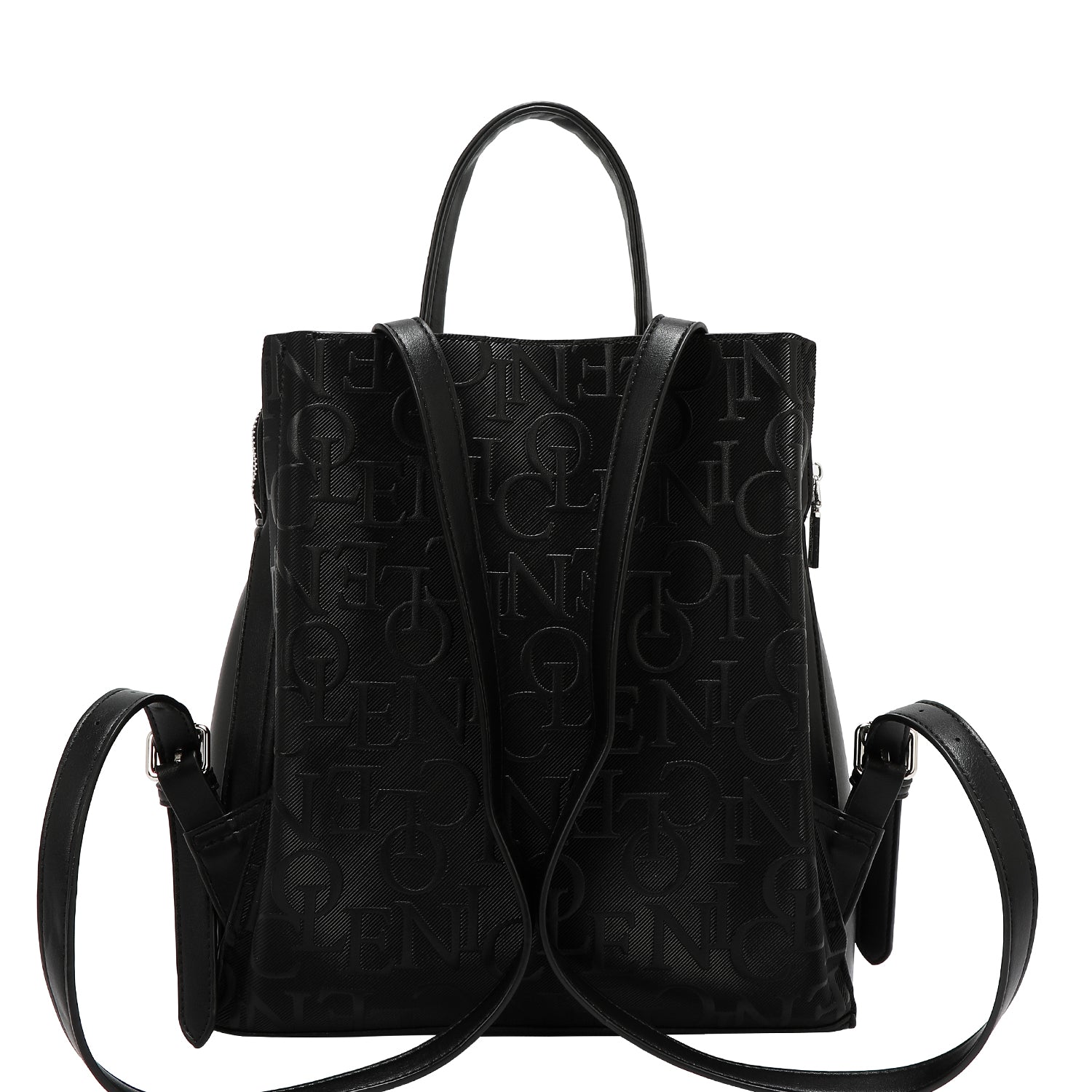 MOCHILA ELEGANCIA EN RELIEVE (NEGRO)