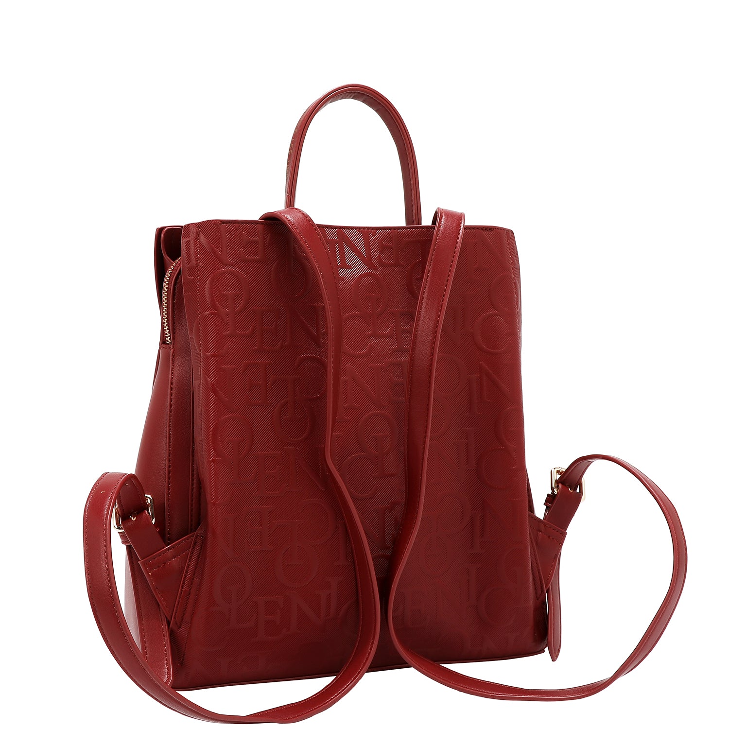 MOCHILA ELEGANCIA EN RELIEVE (ROJO)