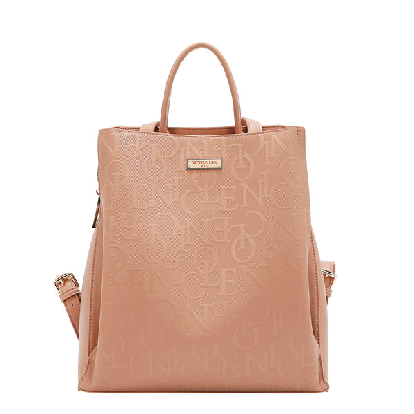 MOCHILA ELEGANCIA EN RELIEVE (ROSA)