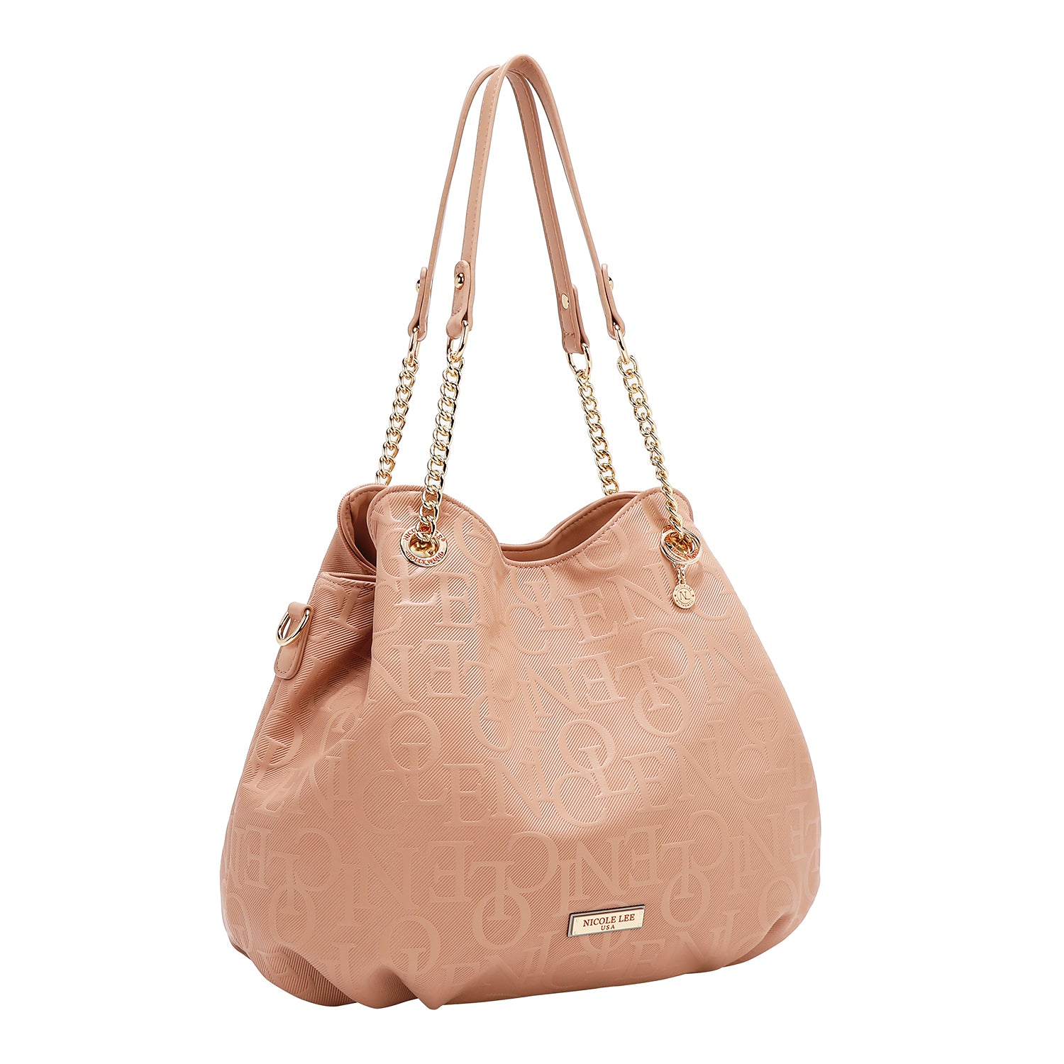 BOLSO DE MANO ELEGANCIA EN RELIEVE (ROSA)