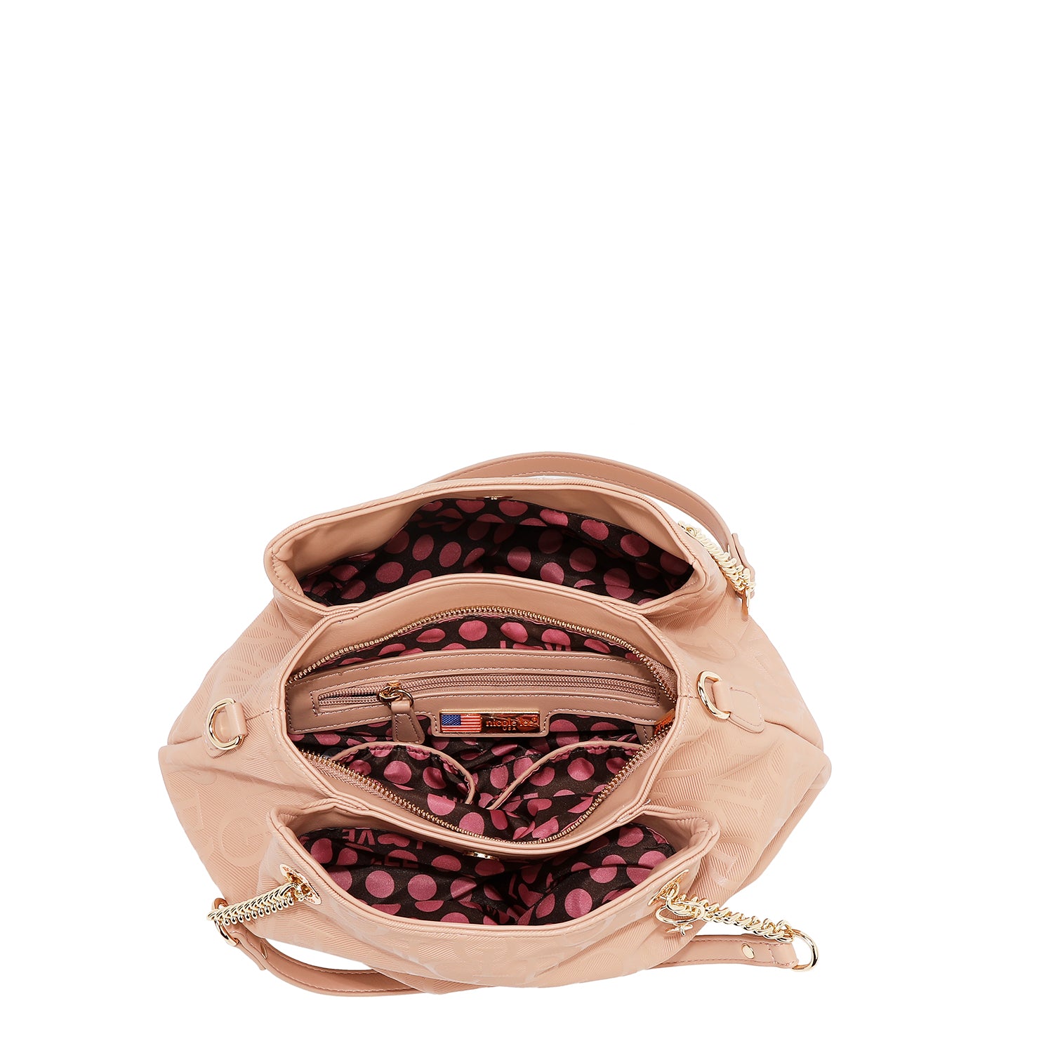 BOLSO DE MANO ELEGANCIA EN RELIEVE (ROSA)