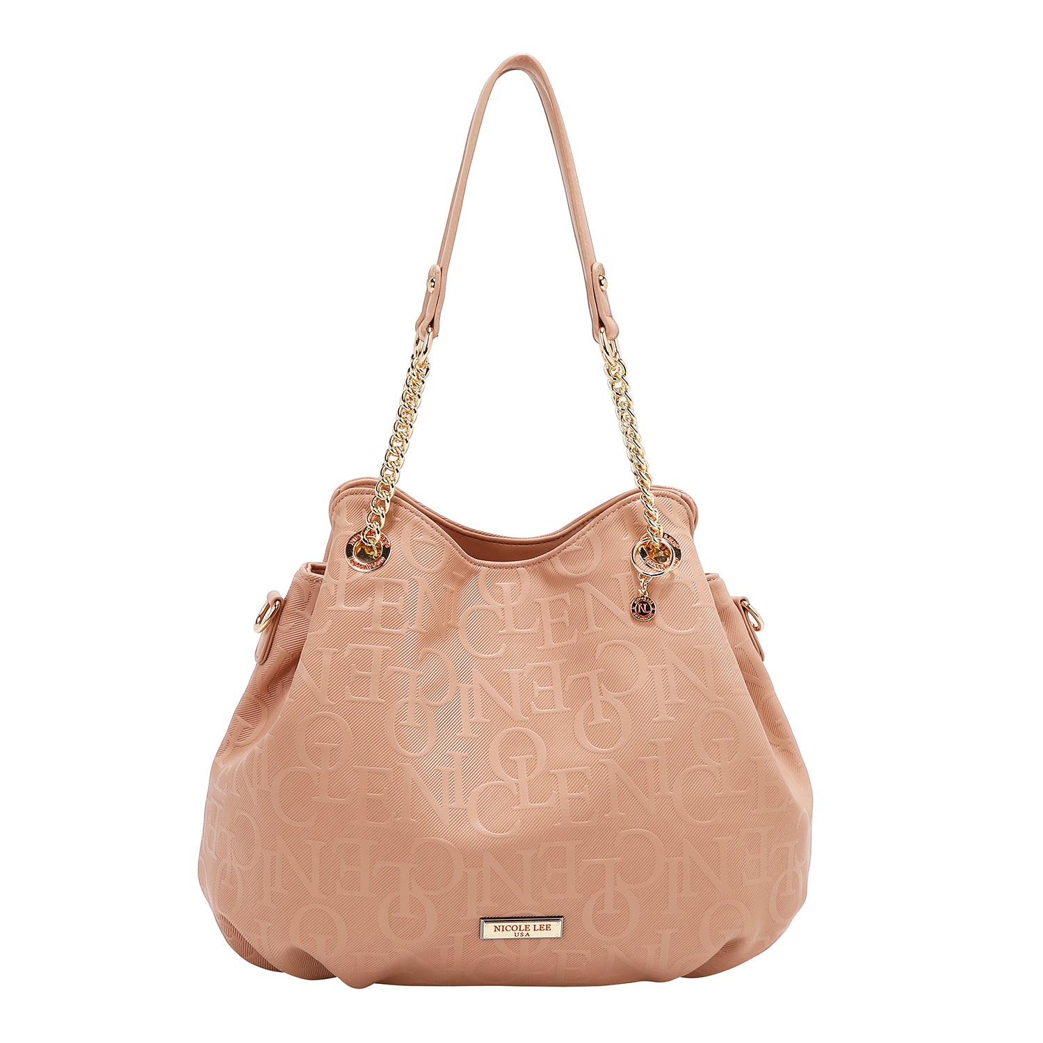 BOLSO DE MANO ELEGANCIA EN RELIEVE (ROSA)