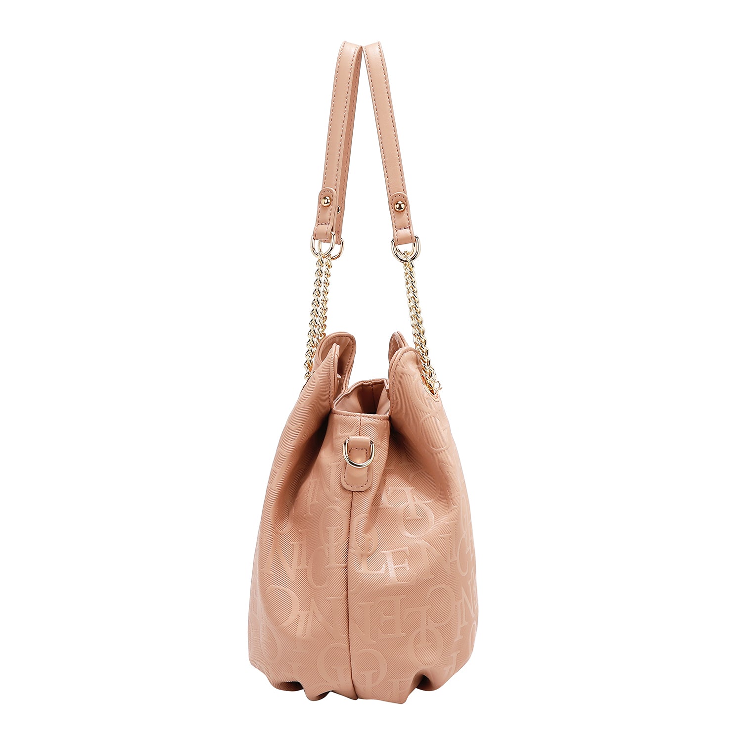 BOLSO DE MANO ELEGANCIA EN RELIEVE (ROSA)