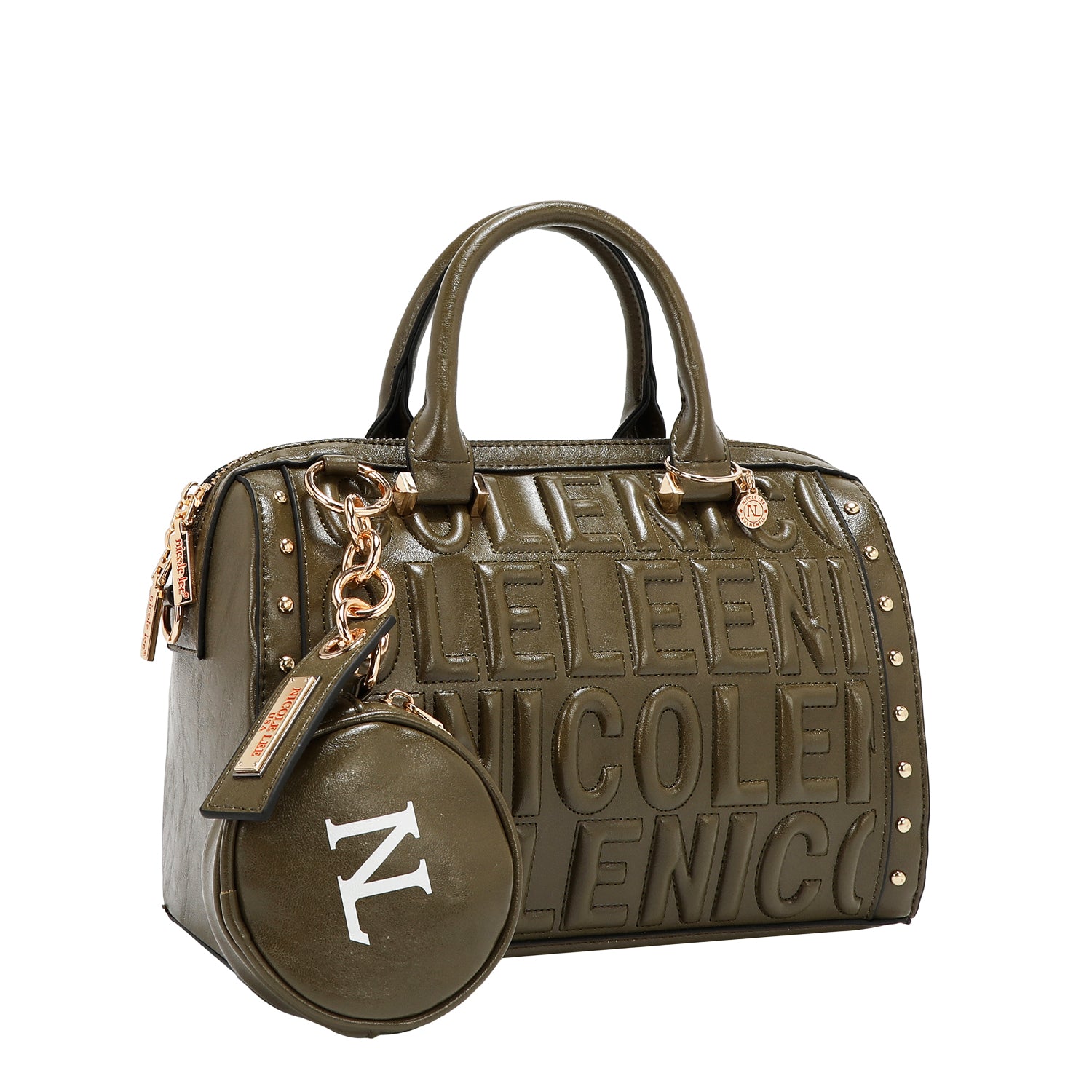 SAC BOSTON AVEC LOGO EMBOSSÉ (OLIVE)