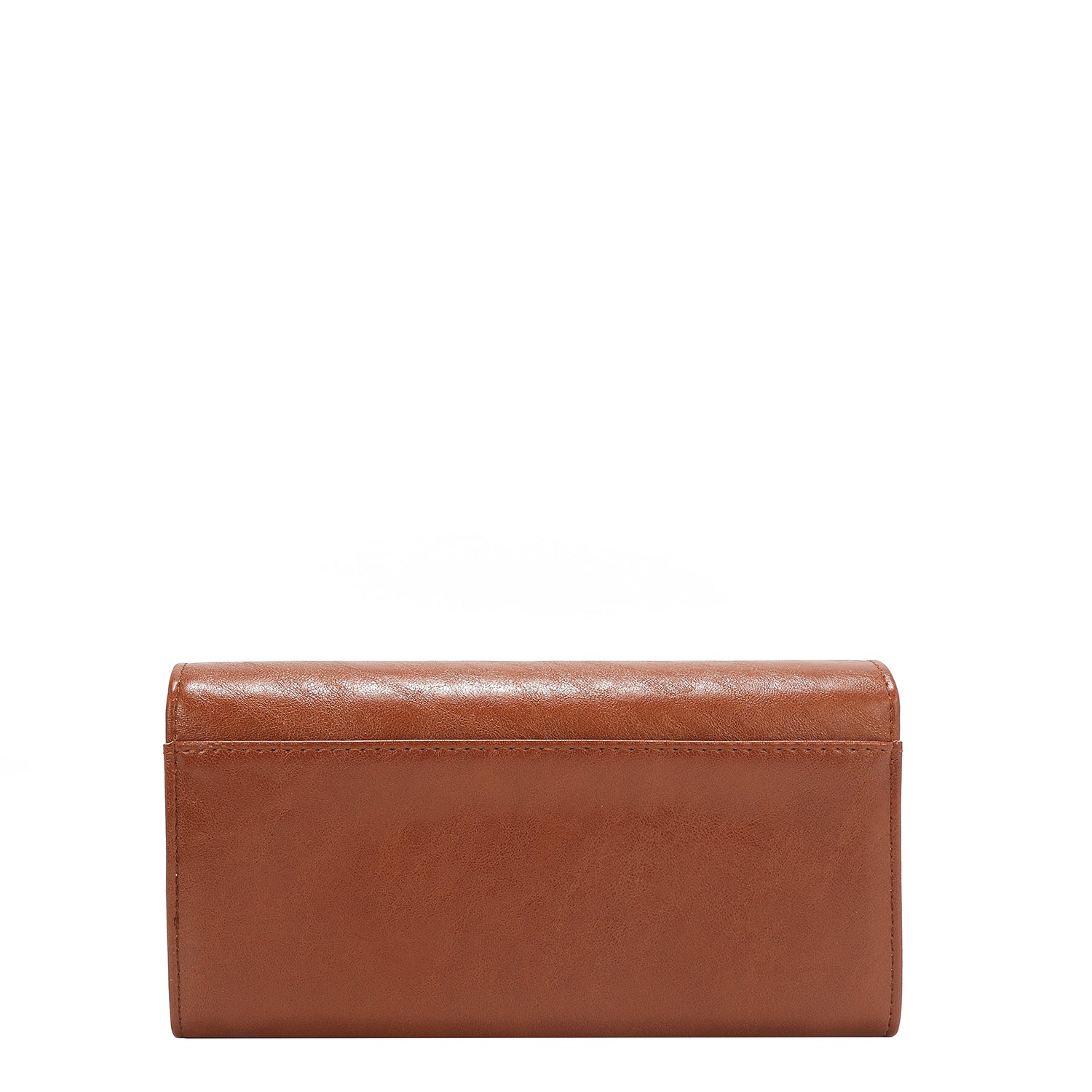 PORTEFEUILLE À TROIS VOLETS AVEC LOGO EMBOSSÉ (MARRON)