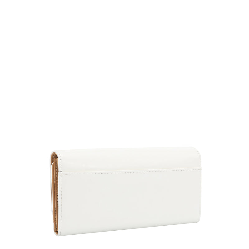CARTERA TRIPLE PLIEGO CON LOGO EN RELIEVE (BLANCO)
