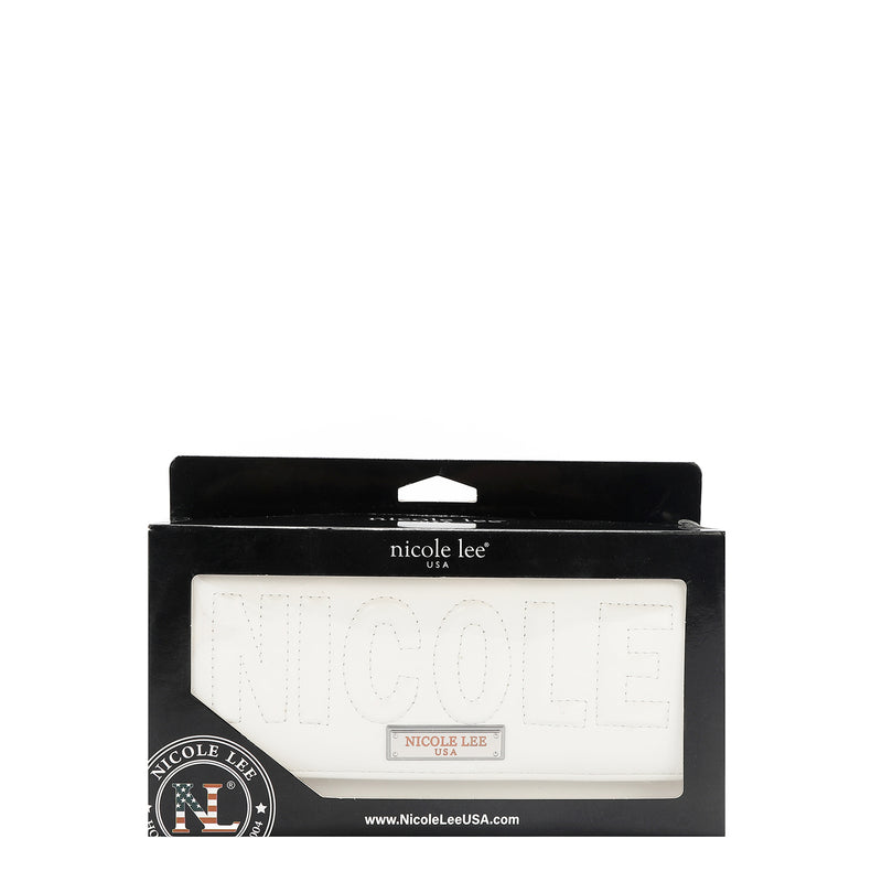 CARTERA TRIPLE PLIEGO CON LOGO EN RELIEVE (BLANCO)