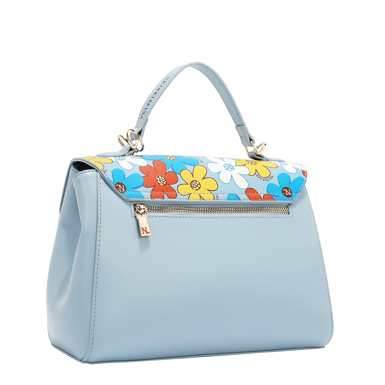 Sac à pop floral (bleu)