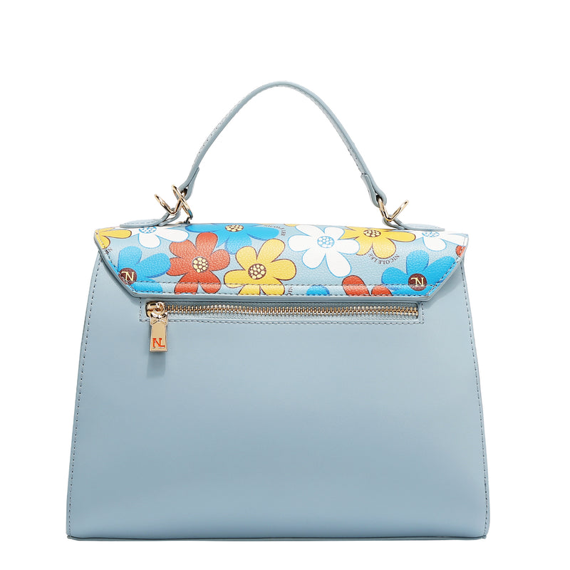 BOLSO POP FLORAL (AZUL)