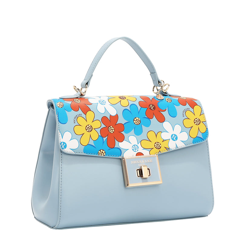 BOLSO POP FLORAL (AZUL)