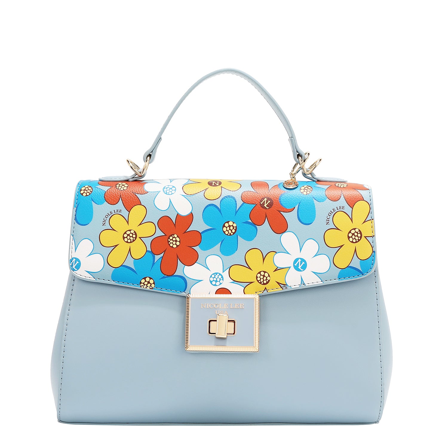 Sac à pop floral (bleu)