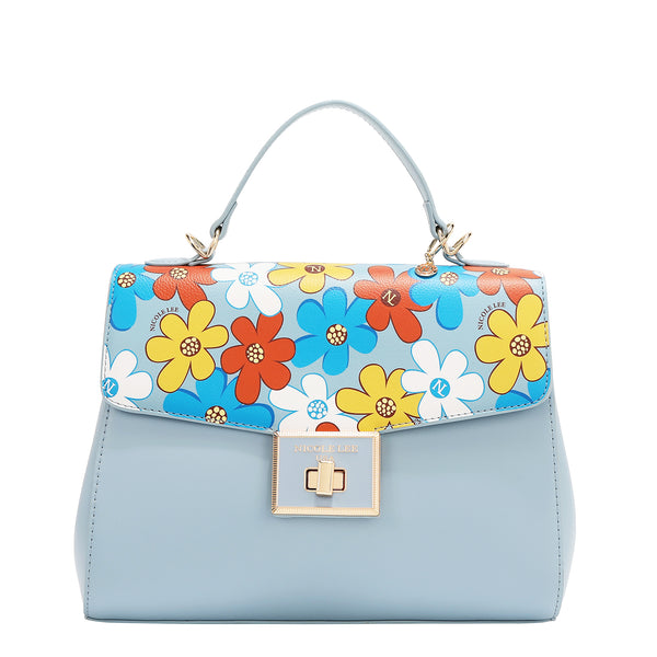 BOLSO POP FLORAL (AZUL)