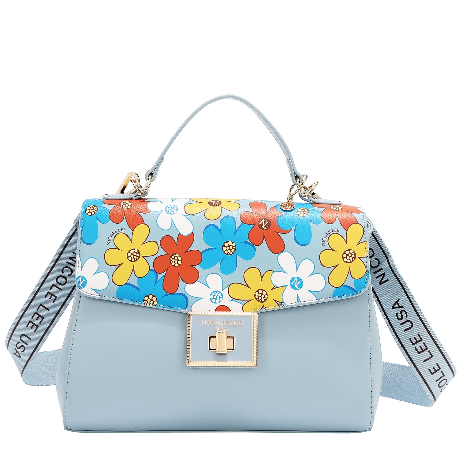 Sac à pop floral (bleu)
