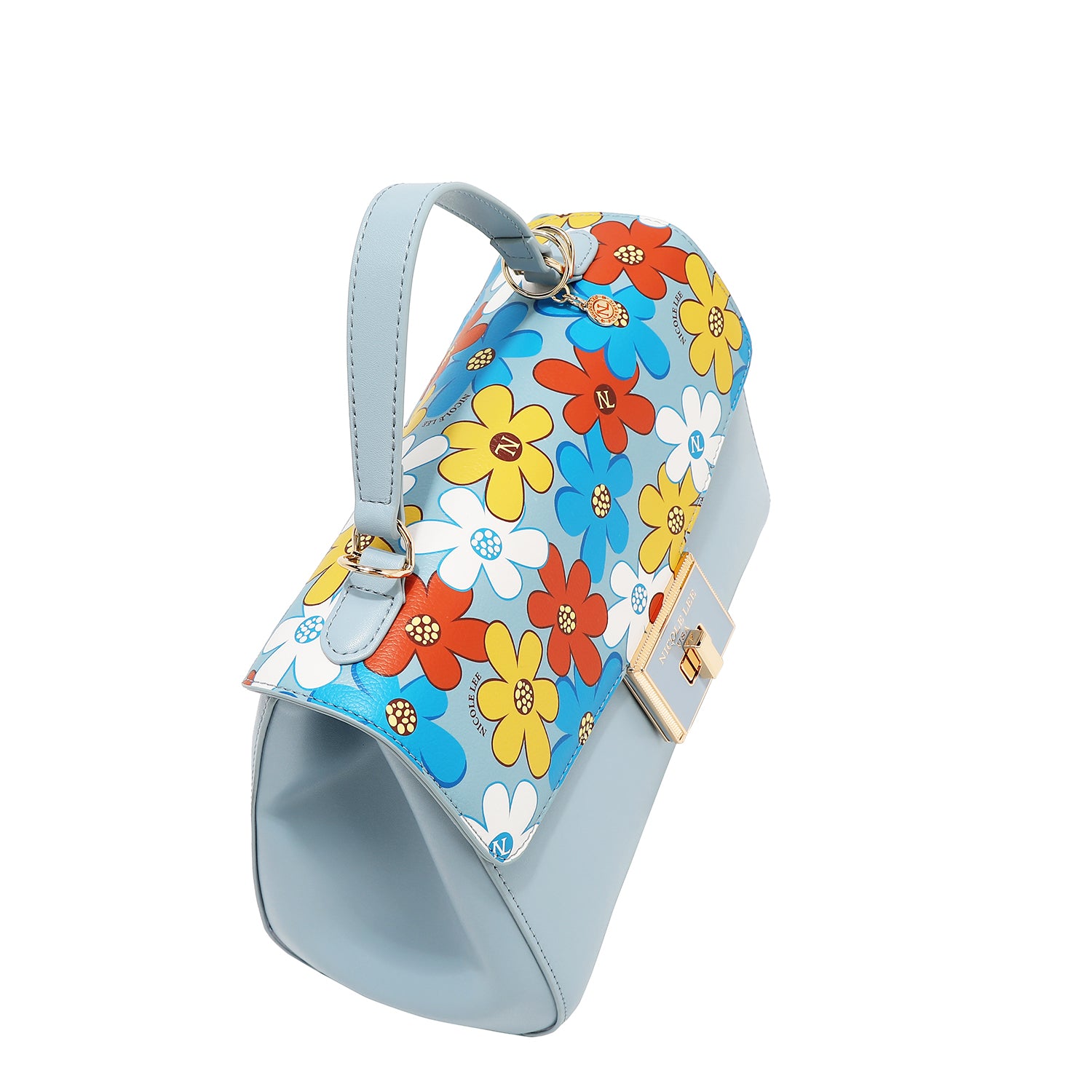 Sac à pop floral (bleu)