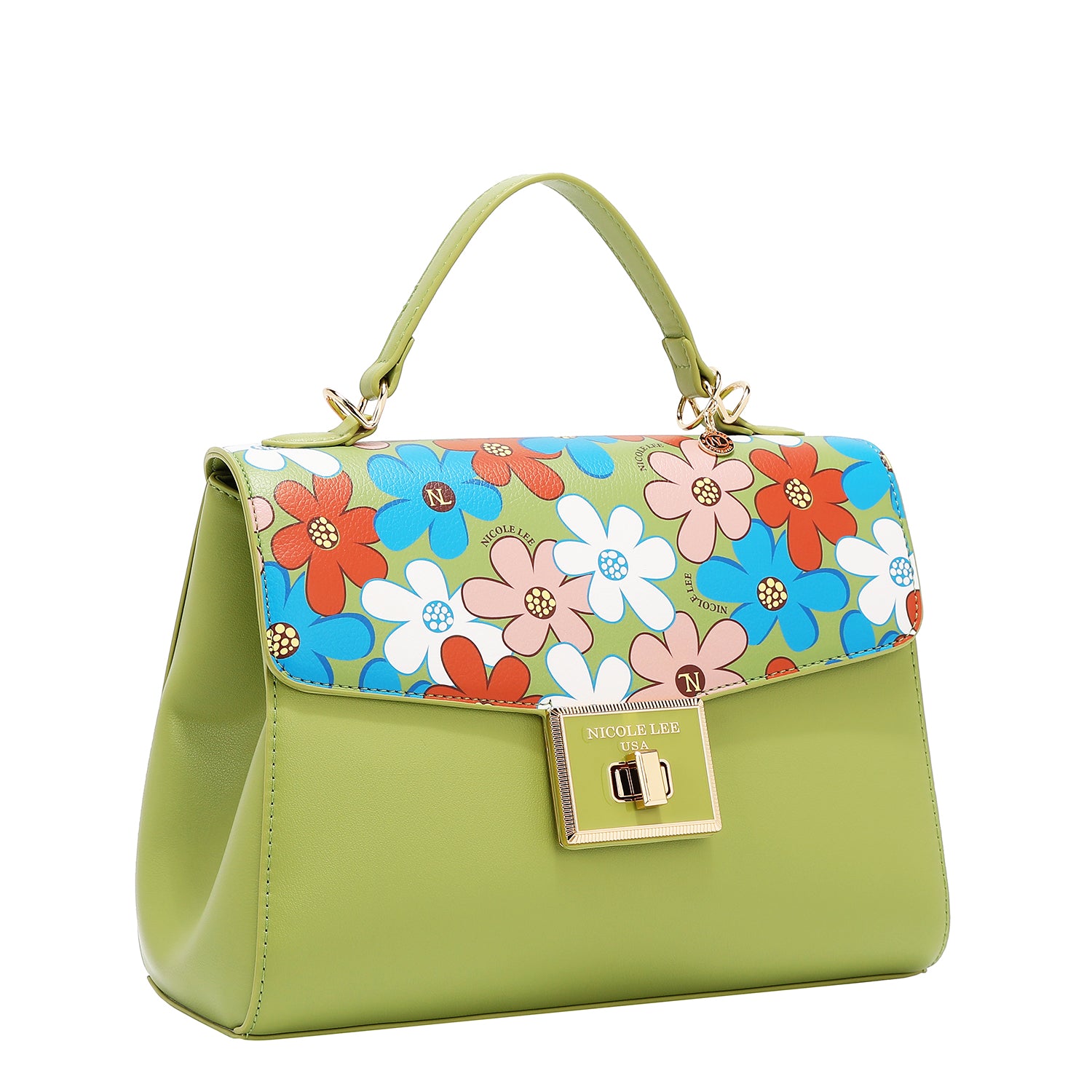 Sac à pop floral (vert)