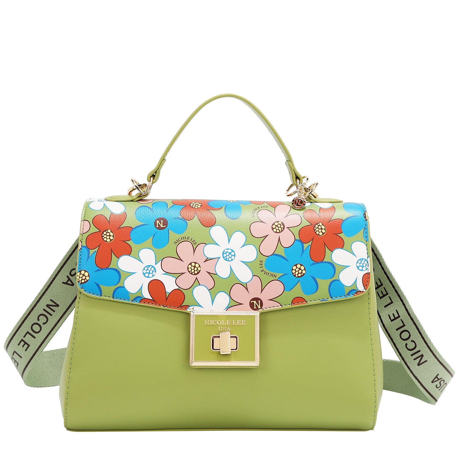 Sac à pop floral (vert)