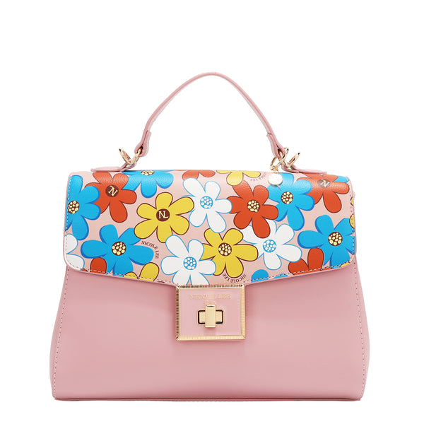 BOLSO POP FLORAL (ROSA)