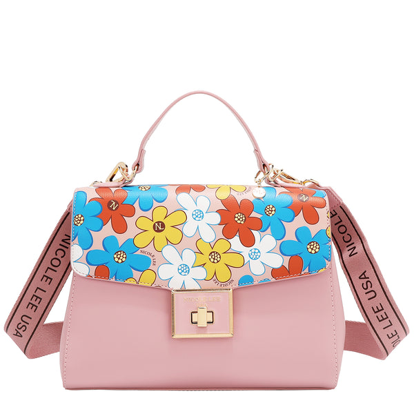 BOLSO POP FLORAL (ROSA)