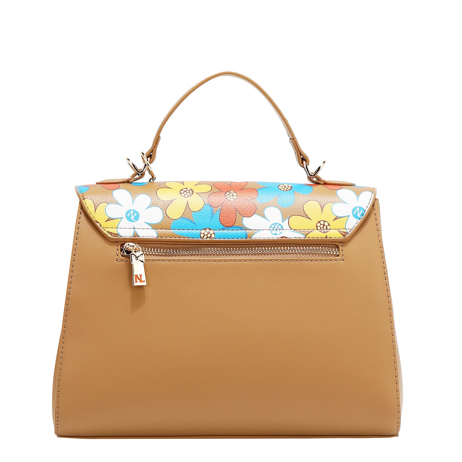 Sac à pop floral (taupe)
