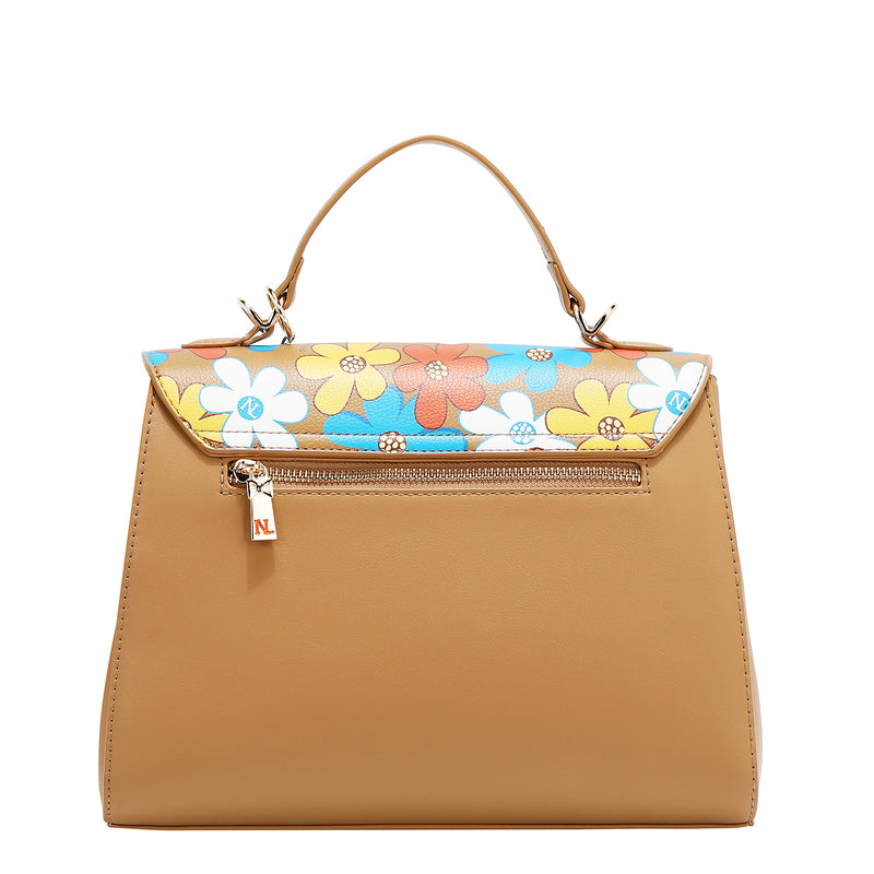 BOLSO POP FLORAL (TAUPE)
