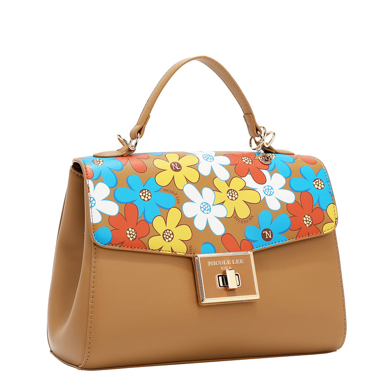 BOLSO POP FLORAL (TAUPE)