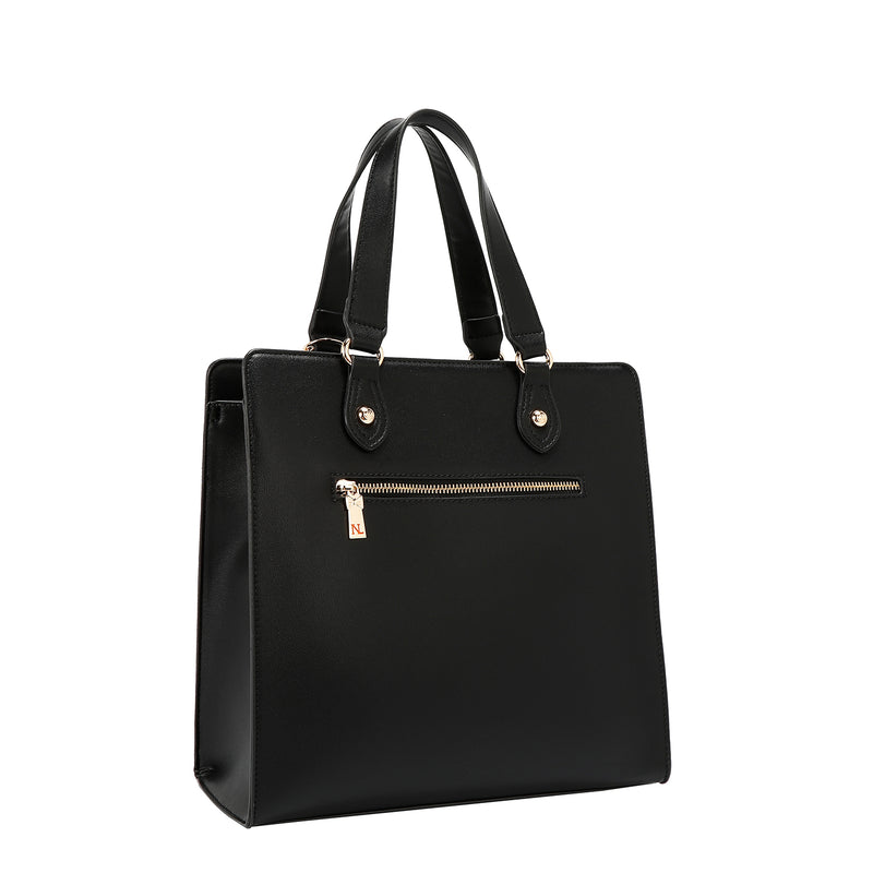 BOLSA DE TOTE POP FLORAL (NEGRO)