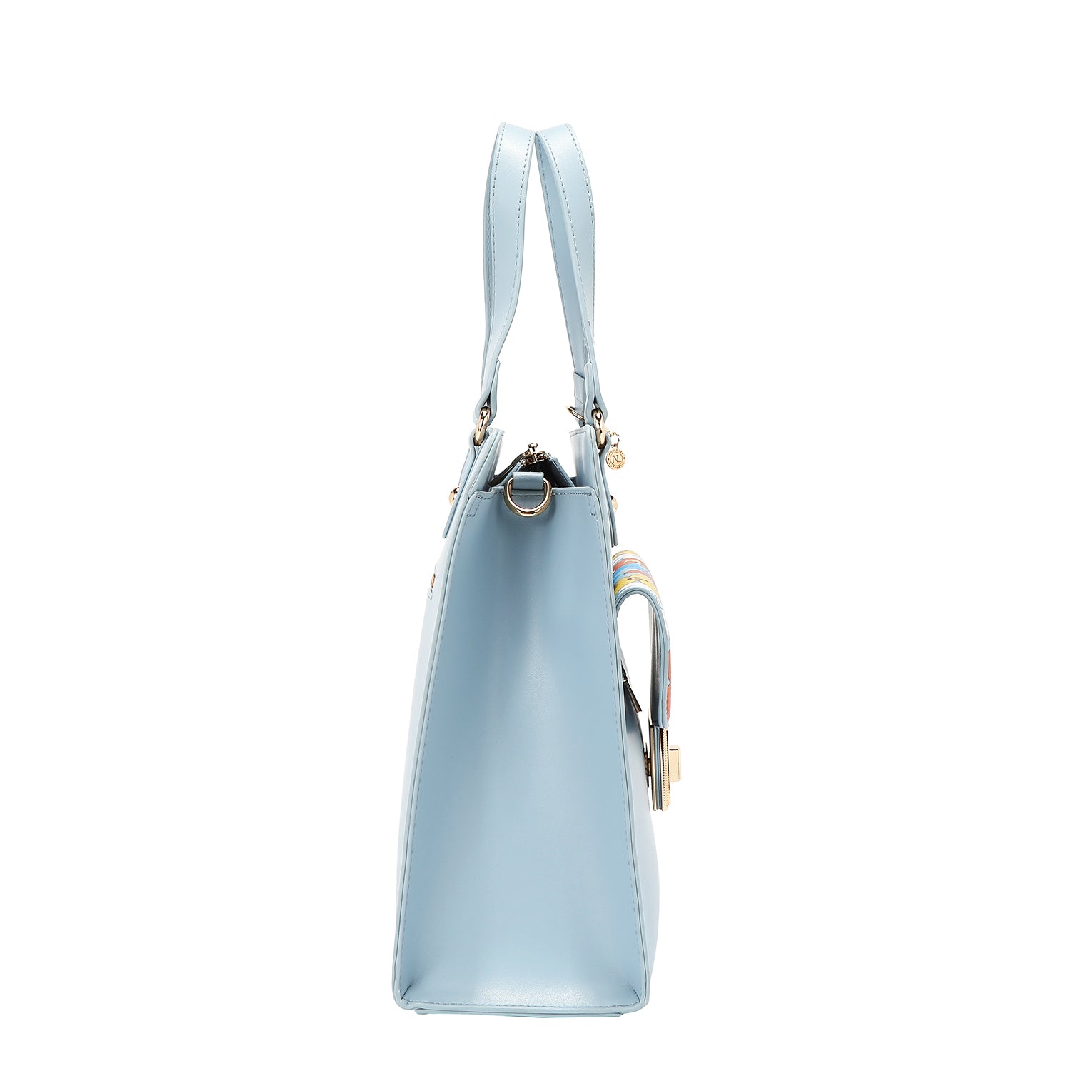 Bolsa pop floral (azul)