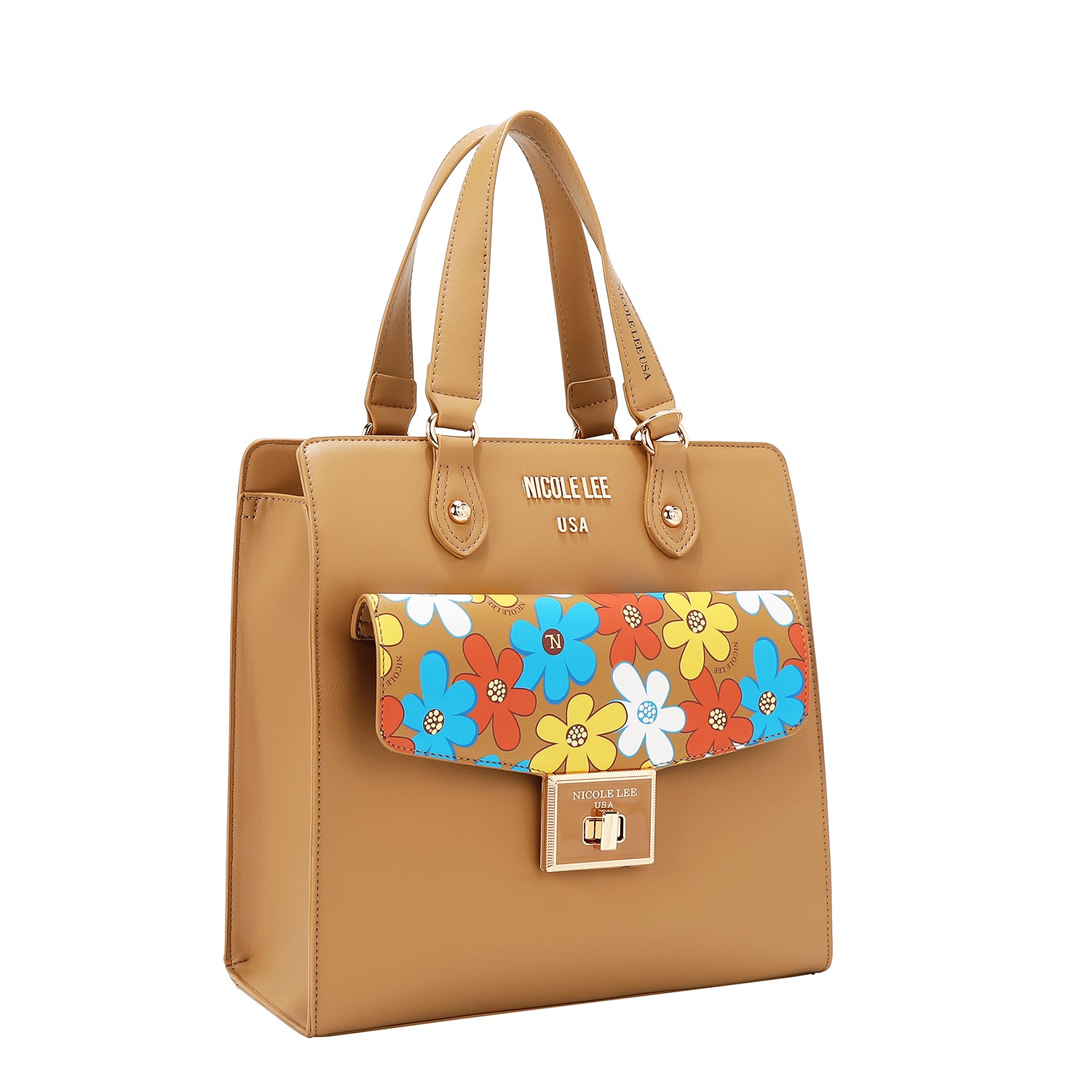 BOLSA DE TOTE POP FLORAL (TAUPE)