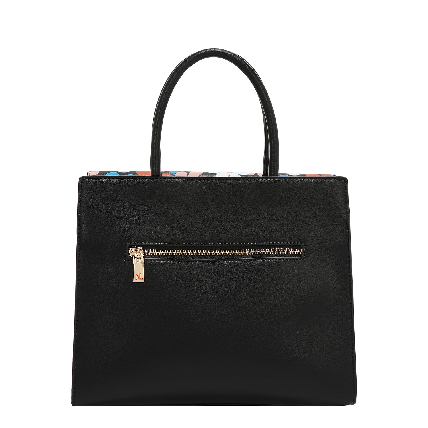 Sac à canon à pop fleuri (noir)