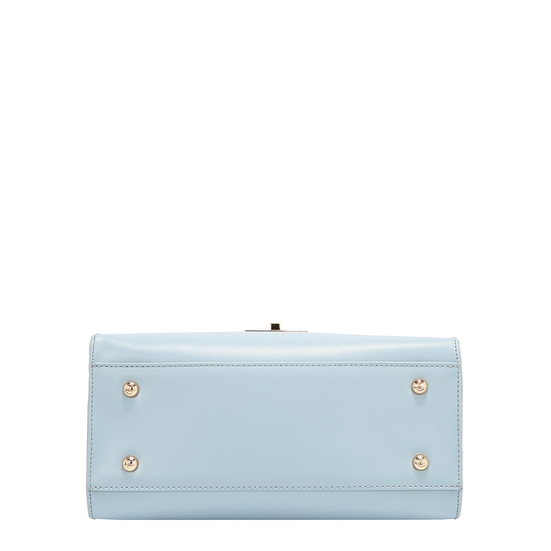 BOLSO SATCHEL POP FLORAL (AZUL)