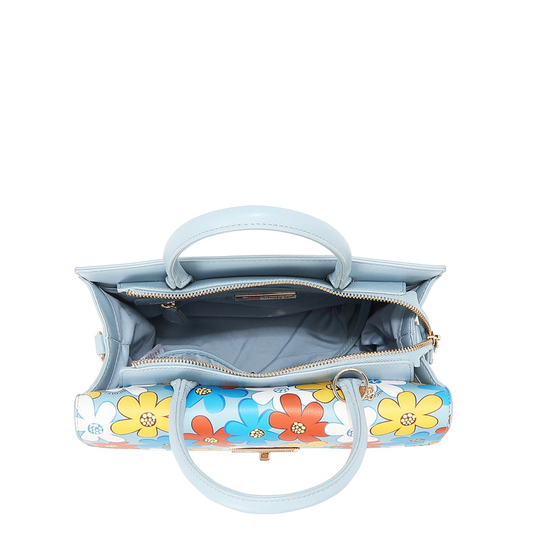 BOLSO SATCHEL POP FLORAL (NEGRO)