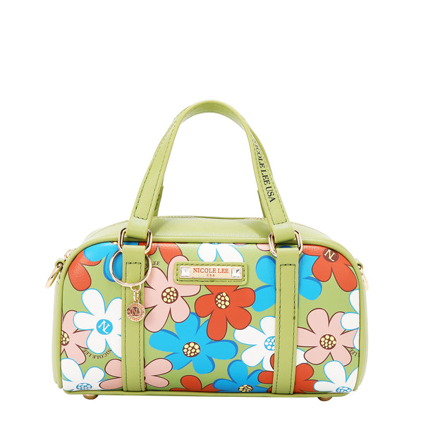 MINI BOLSO BOSTON POP FLORAL (VERDE)
