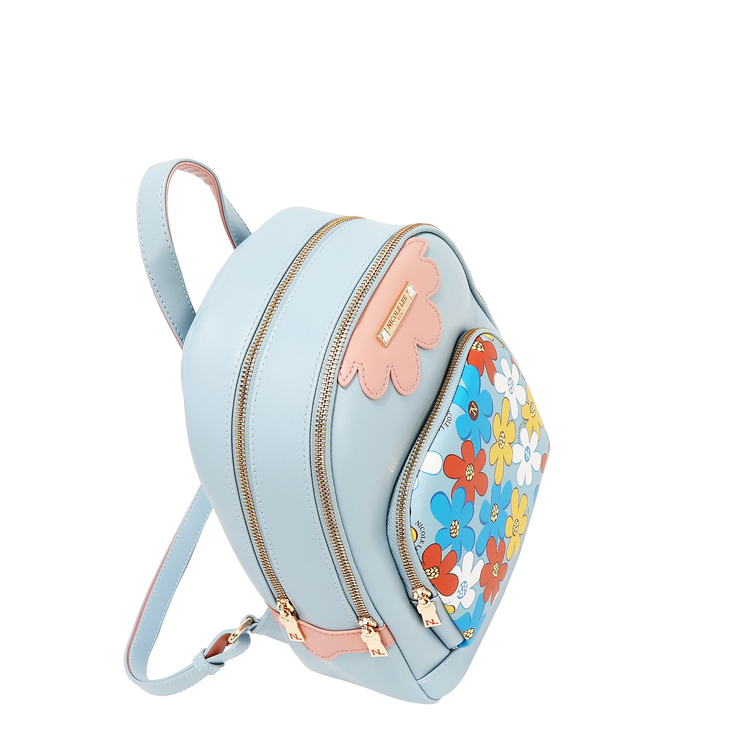 MOCHILA POP FLORAL (AZUL)