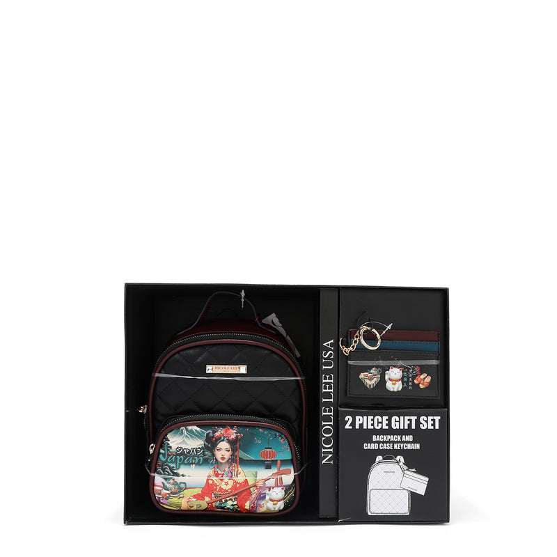 2 PIECE GIFT SET (Mini Backpack + Card Holder) (<tc>AKIKO LA BELLEZA</tc>)