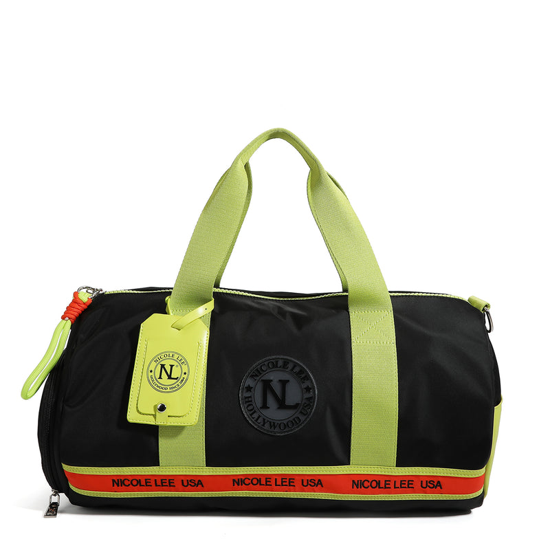 BOLSO DE GIMNASIO COLORBLOCK NEGRO