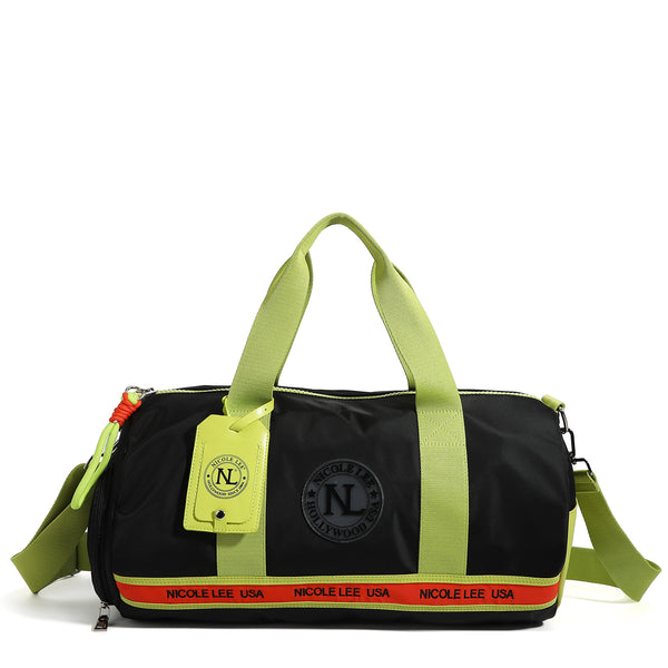 BOLSO DE GIMNASIO COLORBLOCK NEGRO