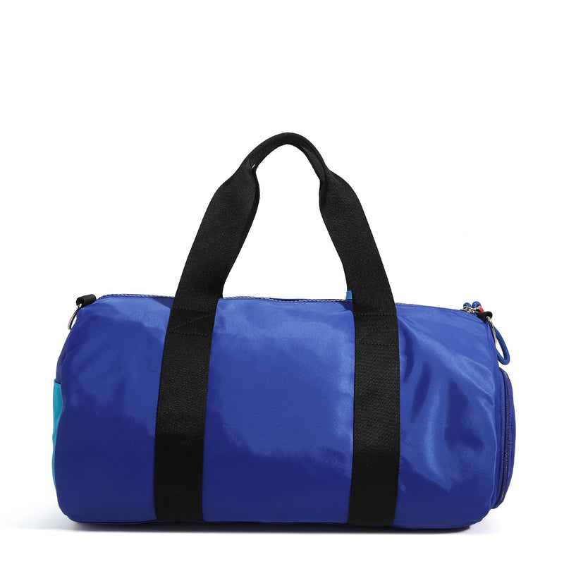 BOLSO DE GIMNASIO COLORBLOCK AZUL